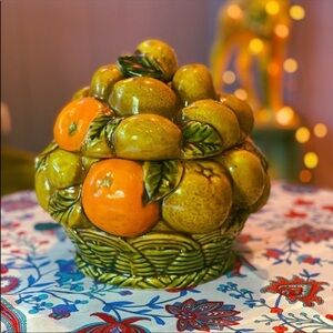 Vintage 1960s 1970s Inarco Japan Lidded Fruit Bowl